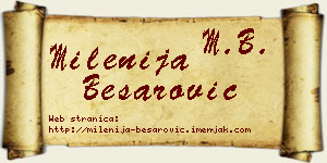 Milenija Besarović vizit kartica